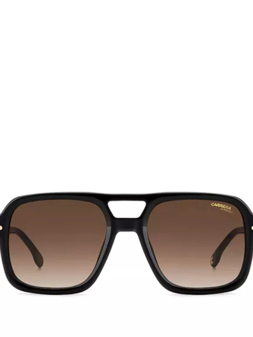 Carrera 317/S 807/HA Black/ Brown Squared Aviator Sunglasses
